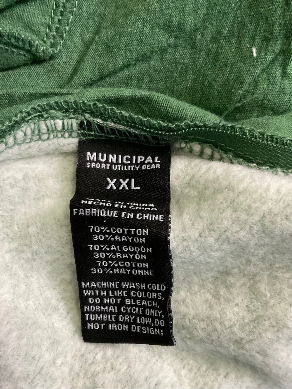 Municipal Gameday Hoodie - Green Heather with White Logo
